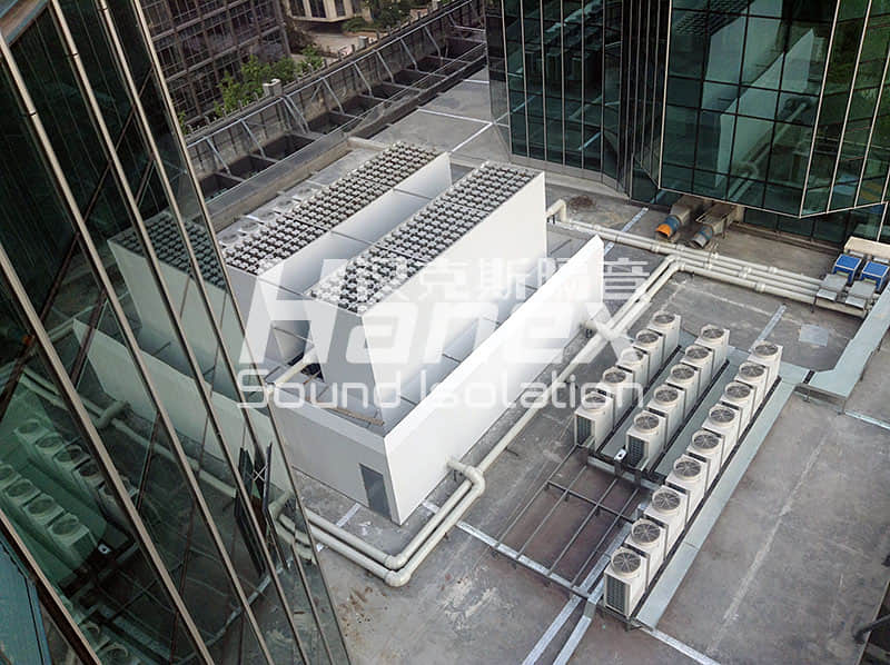 中華航空大廈風冷熱泵機組噪聲治理案例-浙江一統實業有限公司